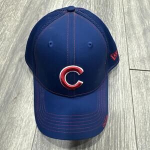 Chicago Cubs New Era 39Thirty Stretch Fit Baseball Hat Blue S/M
